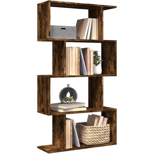 vidaXL Pregrada / regal za knjige 4 razina hrast 70x24x129 cm drveni Cene