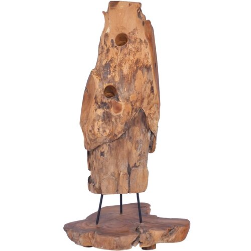 VidaXL Stojalo za vino za 8 steklenic 40x30x80 cm trdna tikovina Slike