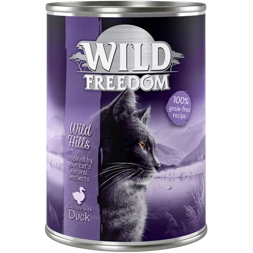 Wild Freedom Adult 6 x 400 g - NEU Wild Hills - pačetina i piletina