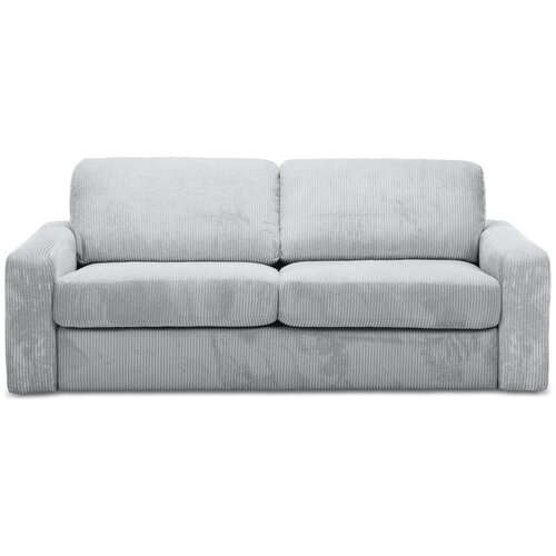 Makamii Svijetlo siva sklopiva sofa od samta 195 cm Nona – Cijene