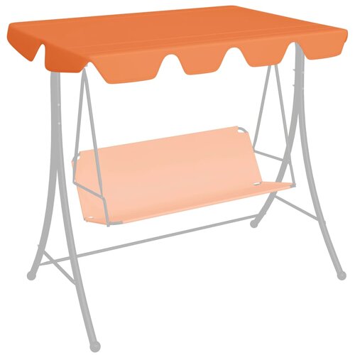 vidaXL Streha za vrtno gugalnico oranžna 188/168x110/145 cm Cene