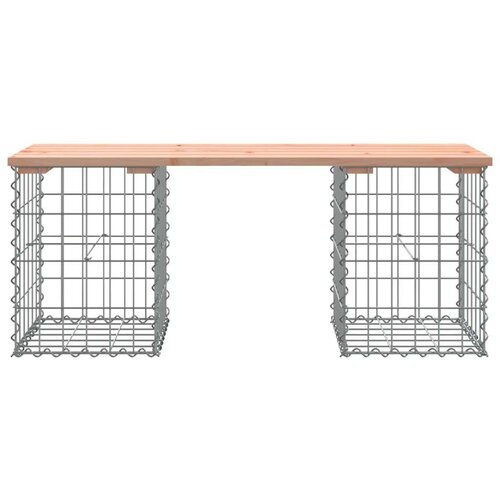 VidaXL Vrtna klupa s gabionskim dizajnom 103x31x42 cm drvo duglazije Slike