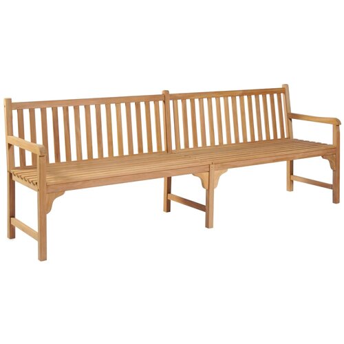 VidaXL Vrtna klupa 228 cm od masivne tikovine Slike