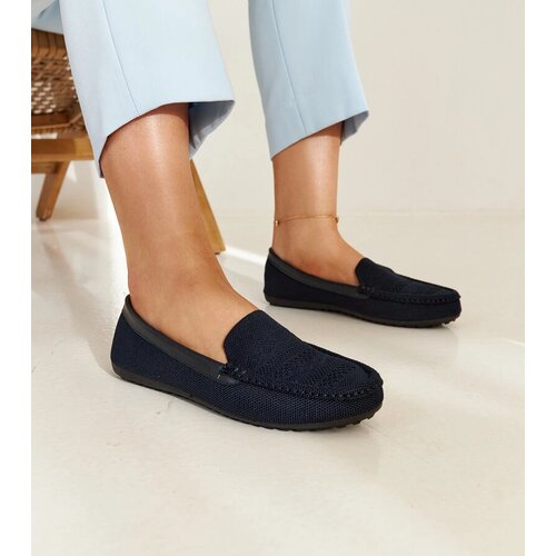Gemre Navy blue fabric moccasins Fiammetta Cijene