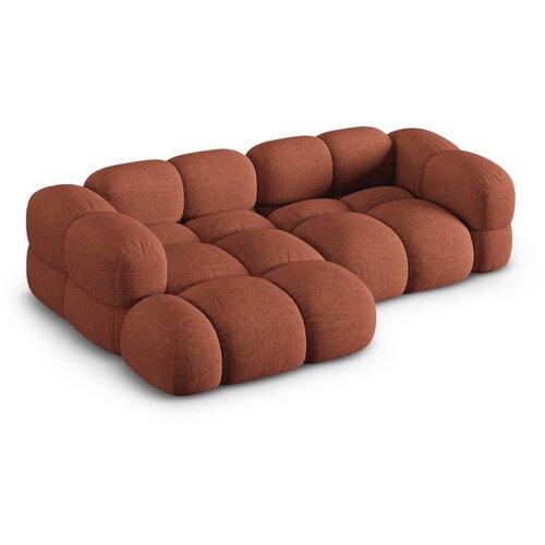 Cosmopolitan Design Opečnato oranžna kotna sedežna garnitura (levi kot/z ležalnikom) Loretto &amp;ndash; Slike