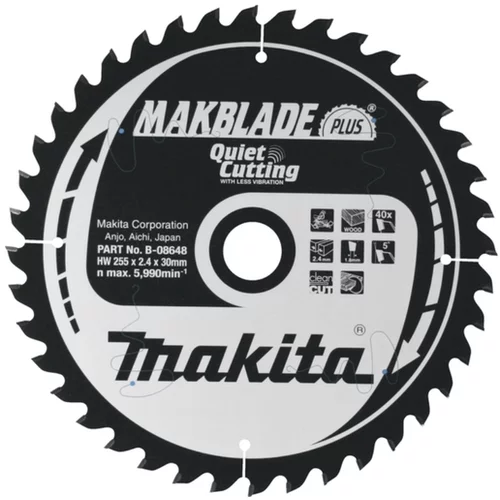 Makita žagin list TCT MAKBlade Plus, 216x30 mm, 60z, B-08676