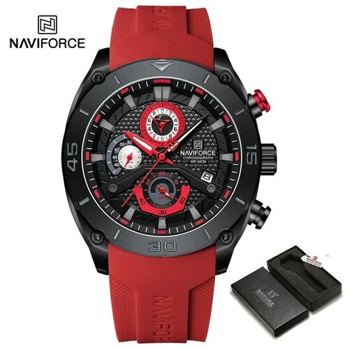 Naviforce Mu&scaron;ki ručni sat Kvarcni mehanizam crveni NF8038 Cene