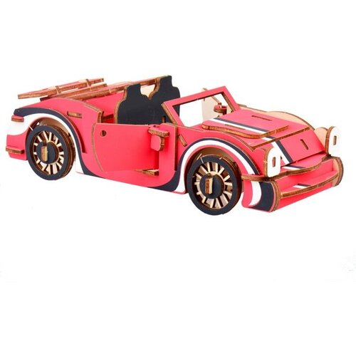 CarolijaShop 3d drvena slagalica - CRVENA MUNJA Slike