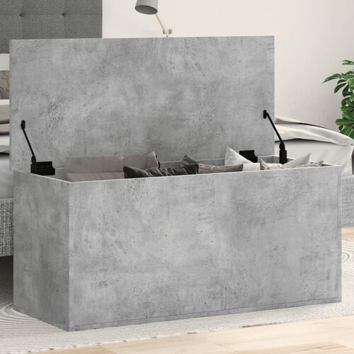 vidaXL Škatla za shranjevanje beton. siva 100x42x46 cm inženirski les Cene