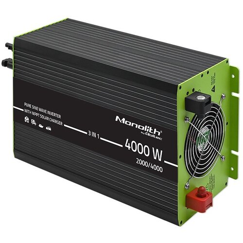 Qoltec Monolith 3-in-1 Solar Inverter with AC Charging | MPPT | UPS | ATS | 2000W | 4000W | 12V to 230V | Pure Sine Cijene