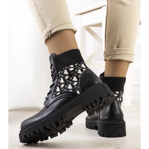 Gemre Black ankle boots with elastic upper Giganti Cijene