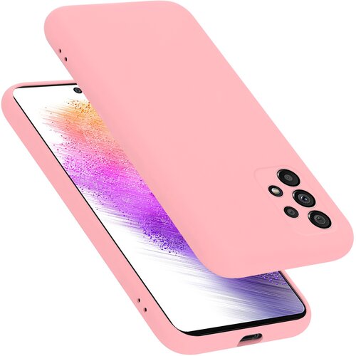 Cadorabo Ohi&amp;scaron;je združljiv s Samsungom v tekoči roza barvi - za&amp;scaron;čitni pokrov iz fleksibilnega silikona TPU, (20590691) Slike