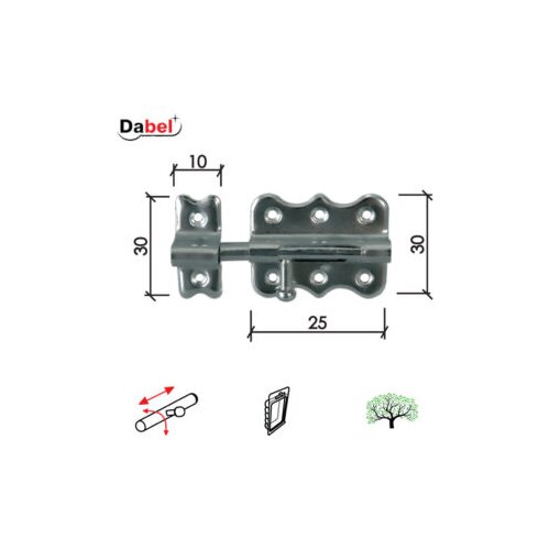 Dabel reza za vrata 384 Nikl 25&#215;30/10x30mm DSP 0105073 Cene