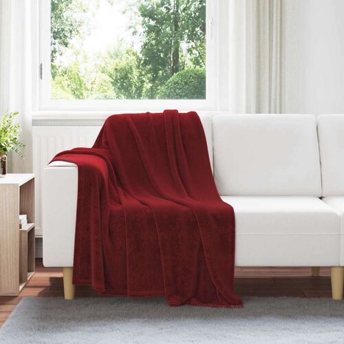  Odeja Bordeaux rdeča 130 x 150 cm Flis, (5000288213) Cene