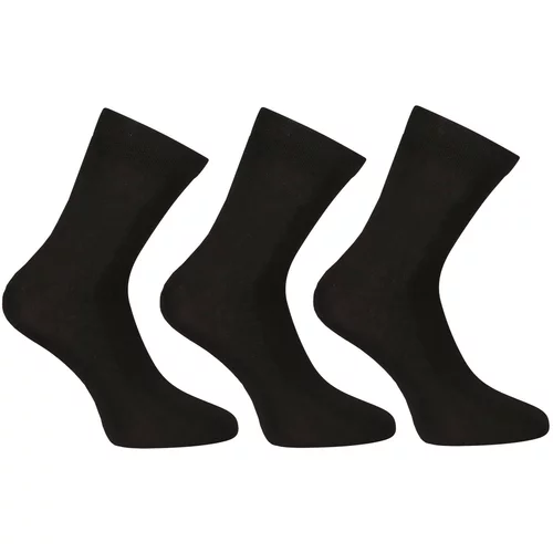 Nedeto 3PACK Ankle Socks - Bamboo Black