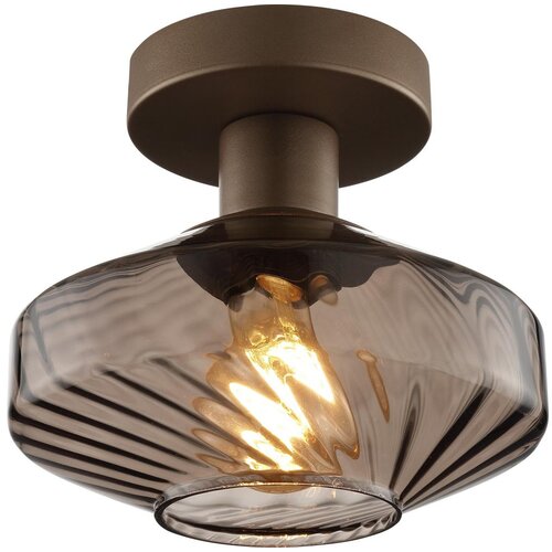 Brilliant stropno svetlo lyn 1xE27/20W/230V prečnik 28 cm braon/zadimljeno braon Slike