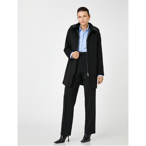 Koton Coat - Black - Double-breasted Slike