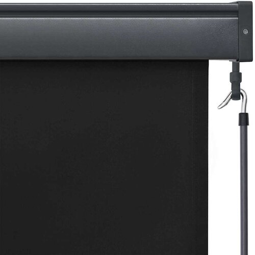 Rolo zavjesa Antracit 180 x 250 cm Tkanina i aluminij Slike
