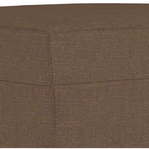  3-dijelni set sofa s jastucima smeđi od tkanine Slike