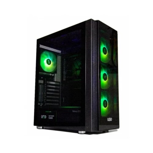 UGD kućište Nexus 3517 ATX, providna stranica, ugrađeno 4xRGB kulera, crno Cene