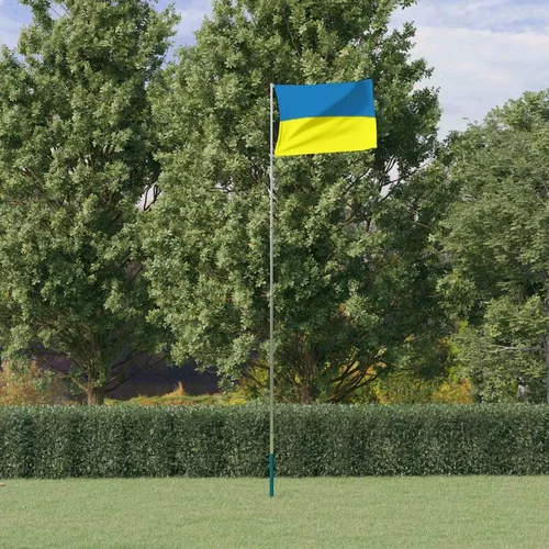  Zastava Ukrajine in drog 5,5 m aluminij