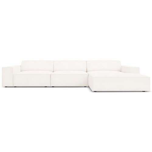 Micadoni Home Bež kotni kavč s tkanino boucl&amp;eacute; (desni kot) Jodie - Micadoni Home Slike