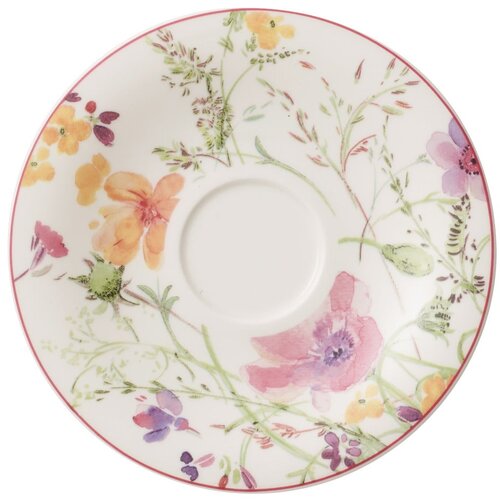 Villeroy &amp;amp; Boch Porcelanski krožnik z motivom cvetja Mariefleur Tea, ⌀ 16 cm Slike