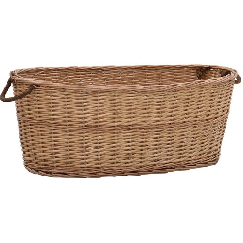  Košara za drva za ogrjev s ručkama 88x57x34 cm od prirodne vrbe Cene