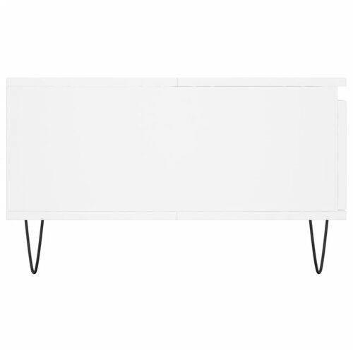  Stolić za kavu bijeli 90 x 60 x 35 cm od konstruiranog drva Bijela Slike