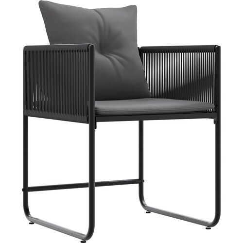 Vrtni set za objed 5 pcs Crna i antracit 140 x 80 x 73 cm Slike