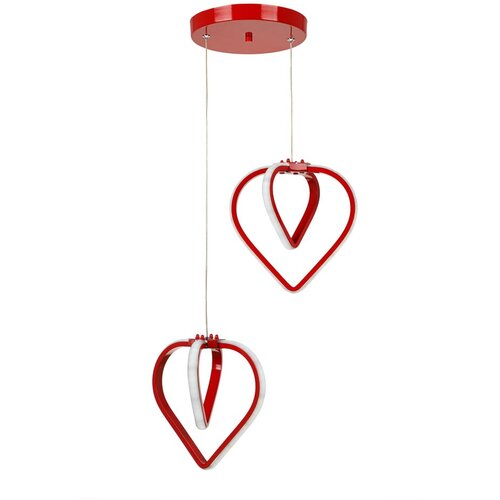Squid Lighting Crvena metalna LED viseća svjetiljka &amp;oslash; 20 cm Sevinc &amp;ndash; Slike