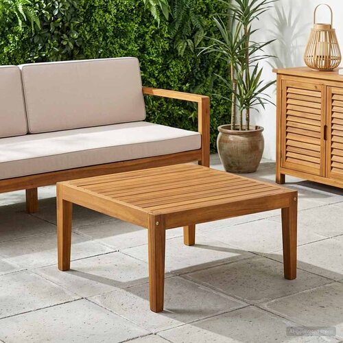  Stol Čvrsto drvo akacije Prirodna 60 x 60 x 30 cm Cijene