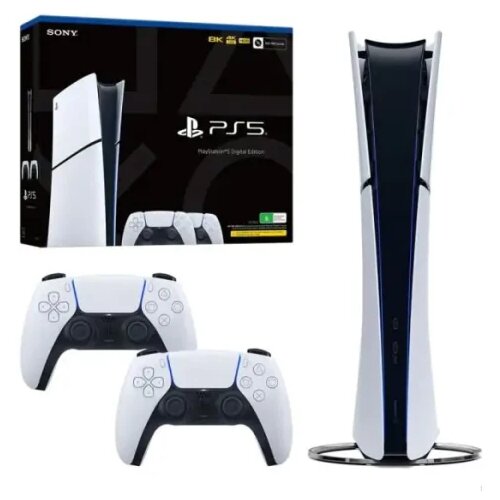 Sony konzola playstation 5 slim digital 825GB + 2 gamepad dualsense Cene