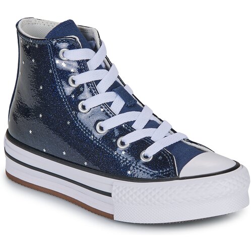 Converse Visoke superge CHUCK TAYLOR ALL STAR EVA LIFT GLITTER PLATFORM Modra Slike