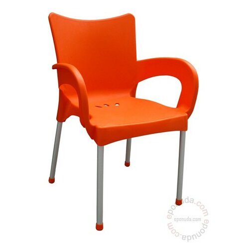 Mega Plast baštenska stolica Smart, Orange Slike
