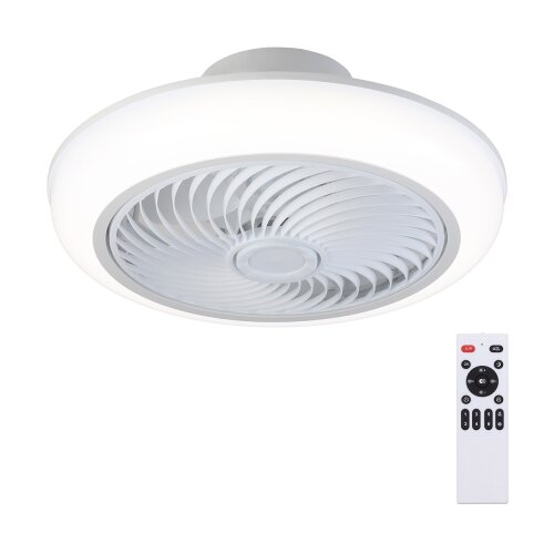  Brilagi-LED Prigu&amp;scaron;iva stropna svetiljka sa ventilatorom LED/30W/230V 3000-6500K bela+daljinski upravljač Slike