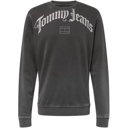 Tommy Jeans Majica 'Grunge' antracit / bela