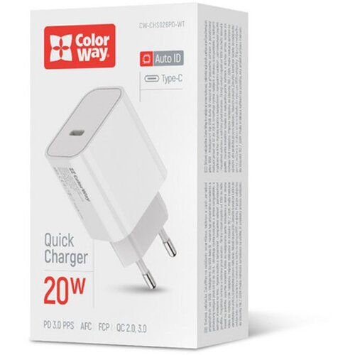 COLORWAY AC Punjač Power Delivery USB Type-C 20W V2 Bijeli Cijene