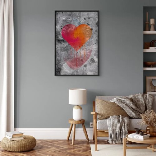  Slika - Sincere Confession (1 Part) Vertical 80x120 U crnom drvenom okviru Slike