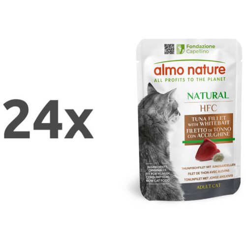 Almo Nature HFC Natural vrečka - file tune in inčun - 55 g 24 x 55 g Cene