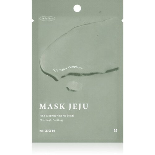 Mizon Joyful Time Jeju Heartleaf umirujuća sheet maska za suho i nadraženo lice 23 g Slike