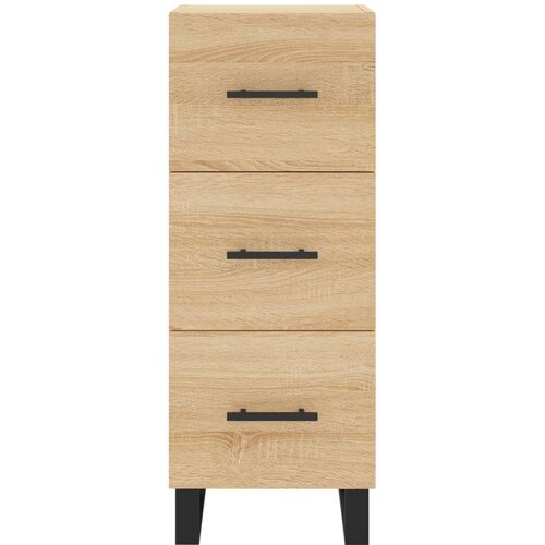  Visoka komoda hrasta sonome 34,5x34x180cm od konstruiranog drva Slike