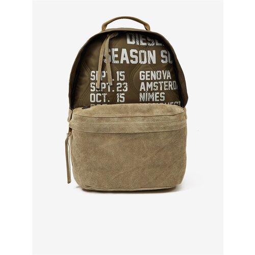 Diesel Khaki Men&amp;#039;s Leather Backpack - Men&amp;#039;s Slike