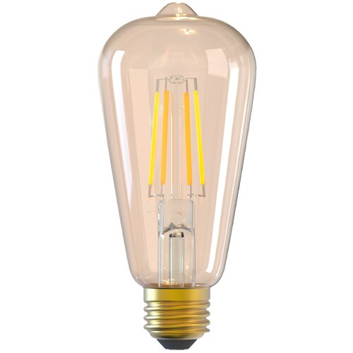 Tellur SMART WIFI FILAMENT BULB E27, 6W, AMBER, BIJELA/TOPLA, DIMMER, (08-tll331191) Slike