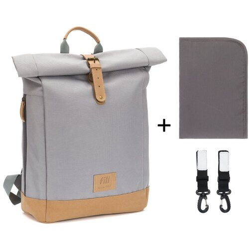 Fillikid torba/ruksak za mamu Rolltop Berlin, stone grey Cijene