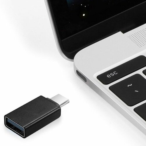Gembird usb-c to USB2.0 adapter, m/f, up to 480 mb/s, black Cene