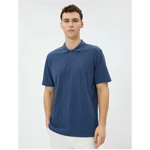 Koton Polo Neck T-shirt with Short Sleeves and Buttons