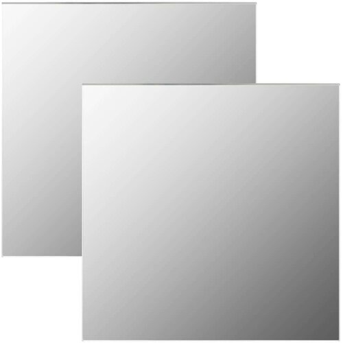 VidaXL Stenska ogledala 2 kosa 40x40 cm kvadratno steklo Slike