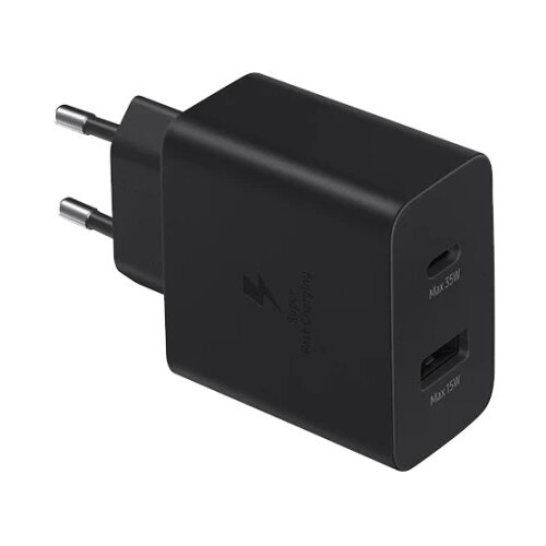 Samsung brzi punjač 35W DUO Type-A + Type C ( EP-TA220 ) crna ( 75168 ) Slike