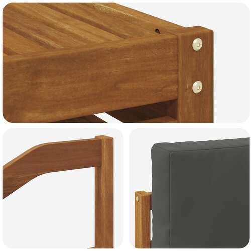  Set vanjskih sofa 7 kom. Prirodna i antracit Poliester Slike